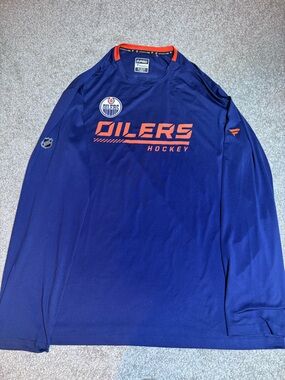 Fanatics Navy and Orange NHL Authentic Pro Practice Jersey